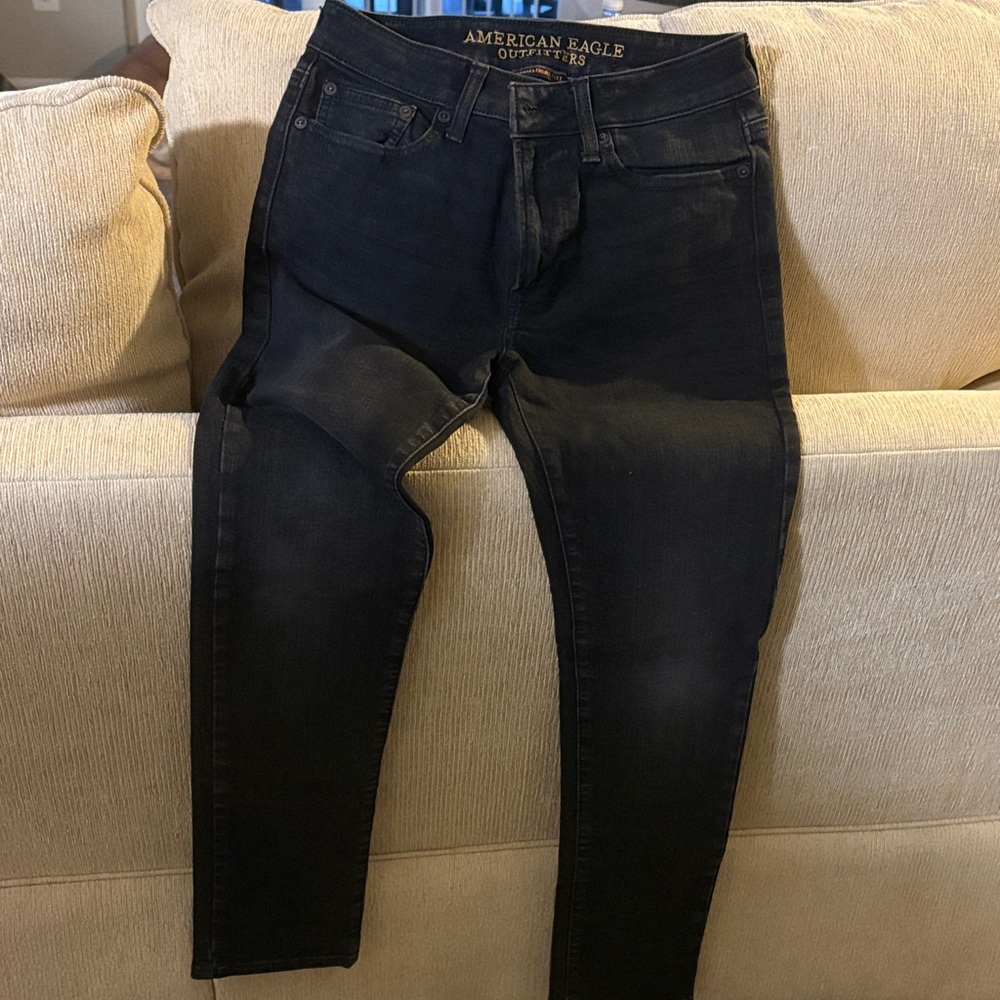 American Eagle Outfitters Men's Dark Wash Skinny Jeans